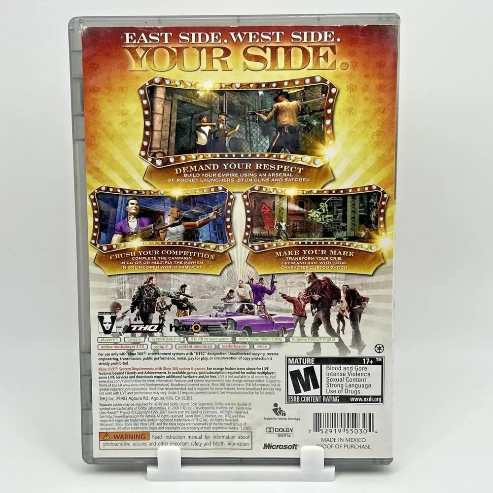 Saints Row 2 XBOX 360 Platinum Hits Video Game Tested Working